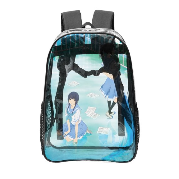 Liz to Aoi Tori Transparent Backpack - Guard Dog Security, Durable and Lightweight, Waterproof Design, Comfortable Straps