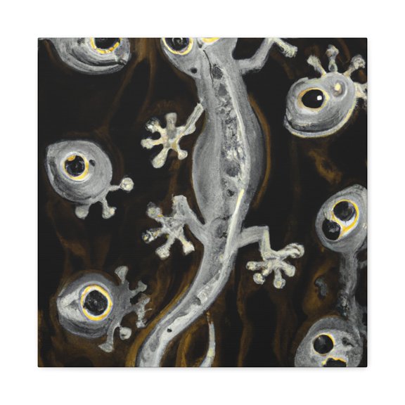 "Lizard Abstract Expressionism" - Canvas
