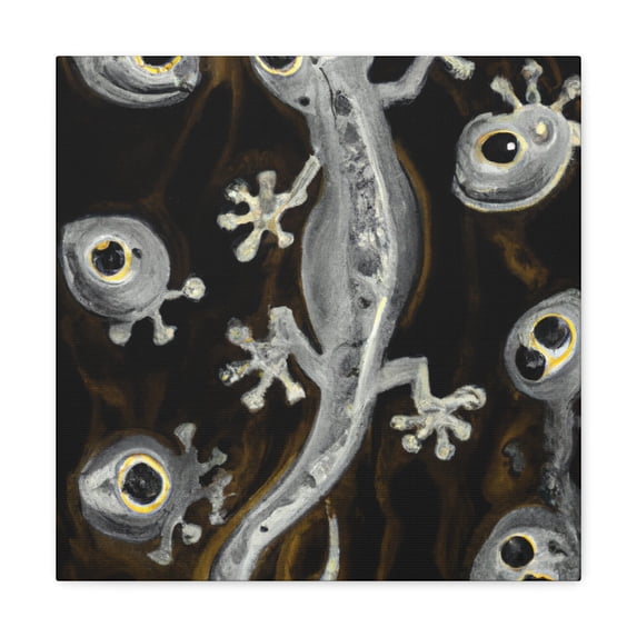 "Lizard Abstract Expressionism" - Canvas