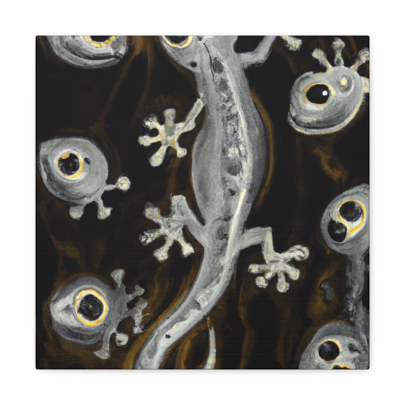 "Lizard Abstract Expressionism" - Canvas