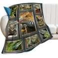 thumbnail image 1 of Lizard Blanket Super Soft Warm Fluffy Flannel Reptile Lizard Throw Blanket Cozy Fuzzy Plush Lizard Stuffed Blankets Gift for Boys Girls Kids Teens Adults 60"x50", 1 of 6