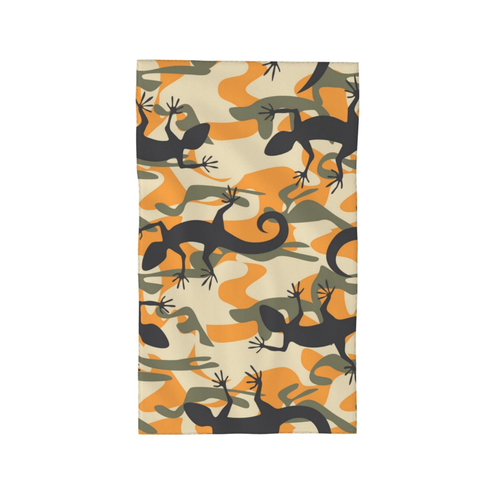 Lizard Camouflage Camo 27.5" x 16" Ultra Soft Hand Towel, Face Wash Cloth for Bathroom, Gym, Travel, Pool