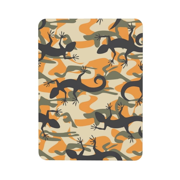 Lizard Camouflage Camo Rectangular Refrigerator Magnet, Soft Magnetic Fridge Magnet for Home, Office, Locker Decor