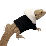 Lizard Clothes for Bearded Dragons Handmade Cloth Material Hoodies Sweater Coat Reptile Apparel Costume Skin Protection Photo Party for Lizard Bearded Dragon