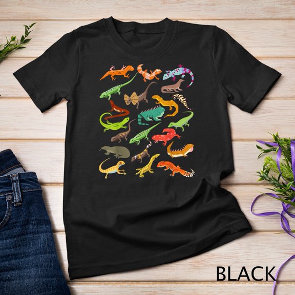Lizard Collage Cotton Tee T-Shirt