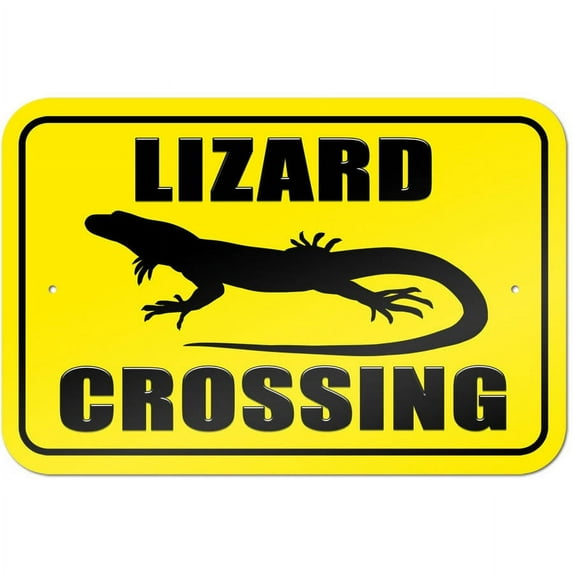 Lizard Crossing Sign