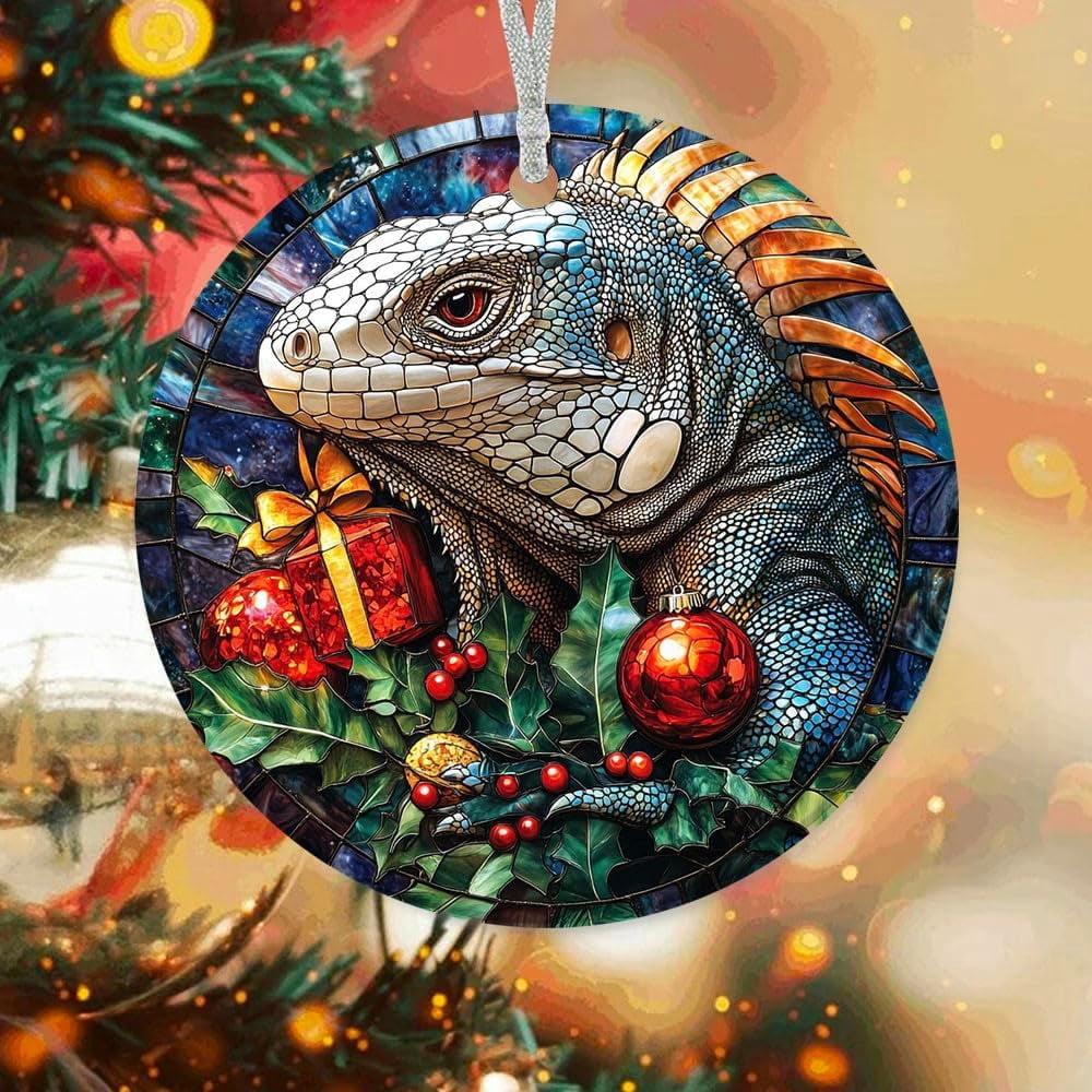 Lizard Custom Ornaments 2025, Lizard Ornament, Lizard Christmas Hanging ...