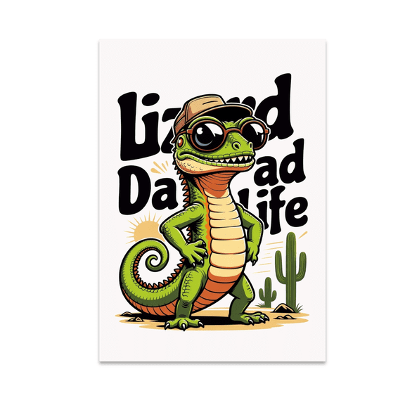 Lizard Dad Life Wall Decor - Lizard Enthusiast - 13x19 Poster Print