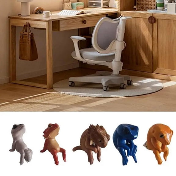 Lizard Figurine Resin Sitting Home Decor Desktop Decoration Accessories for Living Room Kitchen D