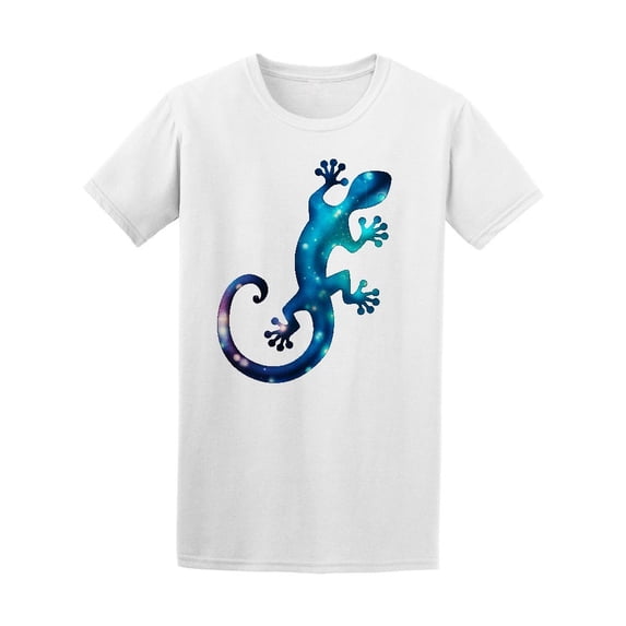 Lizard, Gecko, Galaxy Style T-Shirt Men -Image by Shutterstock, Male Small