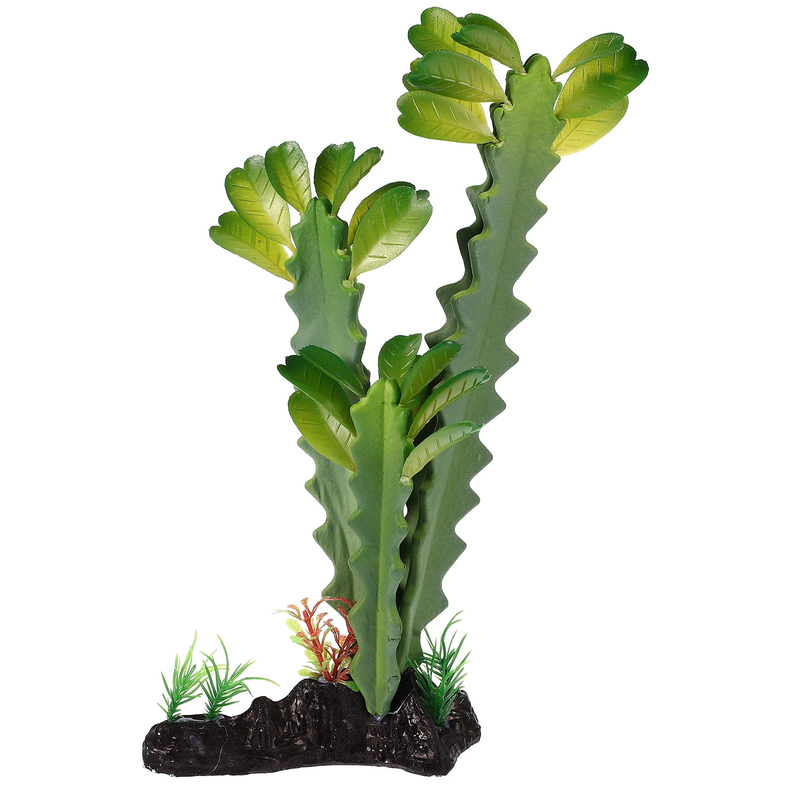 Lizard Hiding Plant Fake Snake Plant Resin Base Plant Terrarium Plant