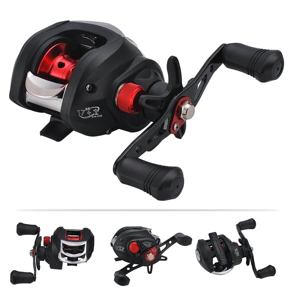 EXCLUZO Spinning Fishing Reel 7+1 BB Long Casting Fishing Reel Lightweight  Metal Spinning Reel Fishing Tackle : : Sports, Fitness & Outdoors