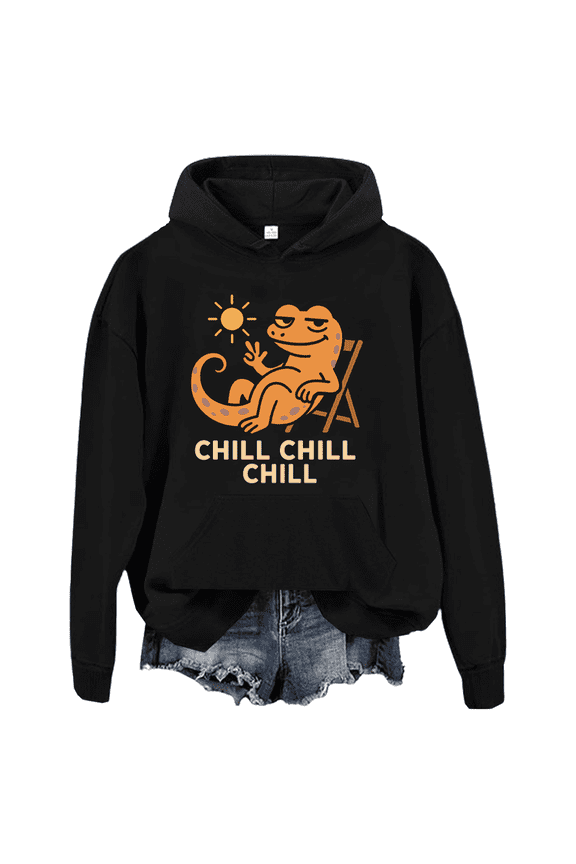 Lizard Hoodie Lizard Meme Sweatshirt Funny Graphic Tees For Women Men
