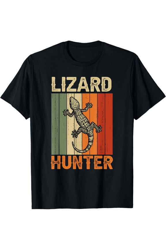 Lizard Hunter Funny Gecko Reptile Lover T-Shirt