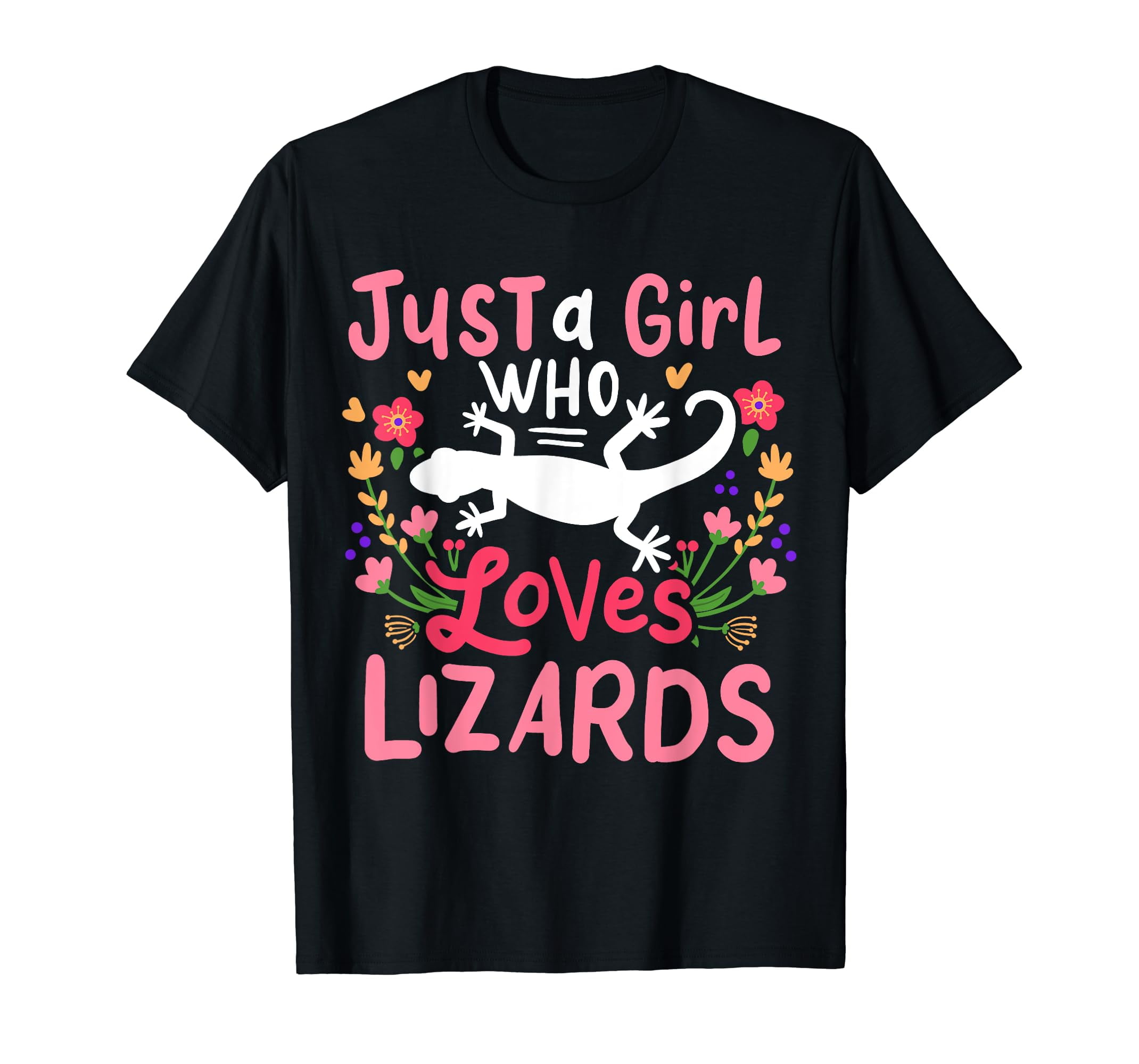 Lizard Just A Girl Who Loves Lizards for Lizard Lovers TShirt