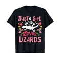 thumbnail image 1 of Lizard Just A Girl Who Loves Lizards for Lizard Lovers T-Shirt, 1 of 5
