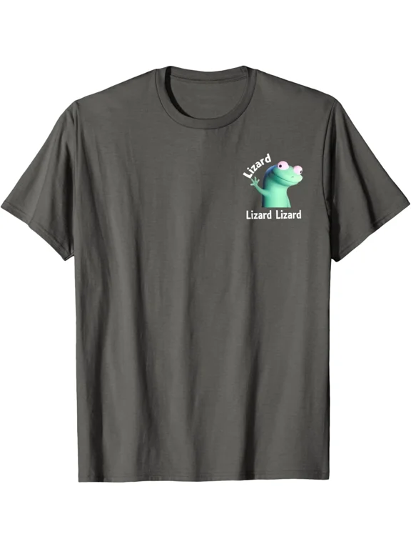 Lizard Lizard Lizard Funny Happy Face Cute T-Shirt DARK HEATHER Unisex S-5XL Hot Trending Shirt, Vintage Birthday Gift
