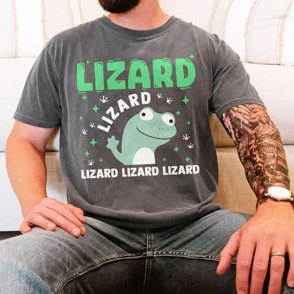 Lizard Lizard Lizard Meme Shirt, Unisex Lizard Comfort Colors Tee, Cute Animal Shirt