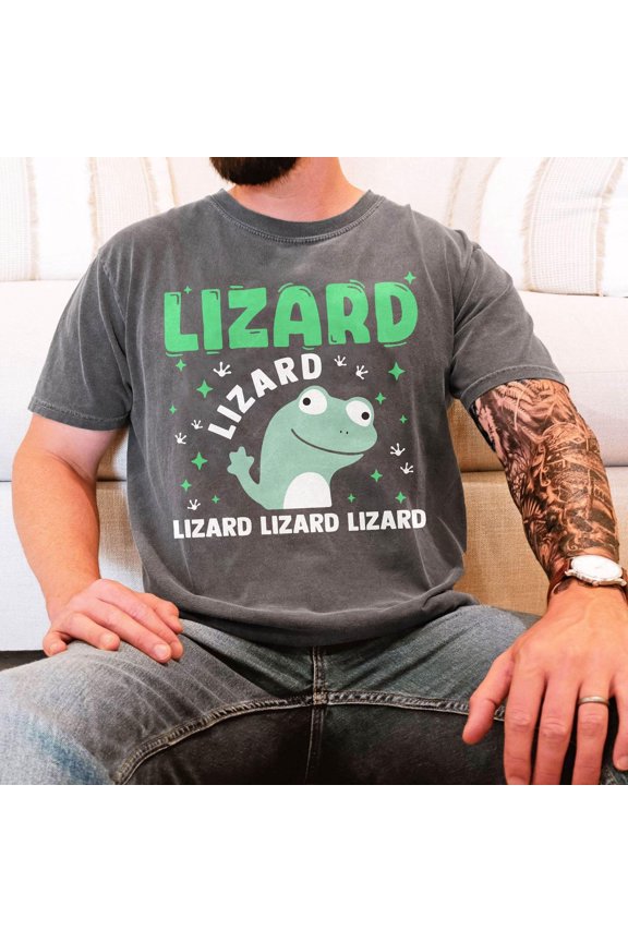 Lizard Lizard Lizard Meme Shirt, Unisex Lizard Comfort Colors Tee, Cute Animal Shirt