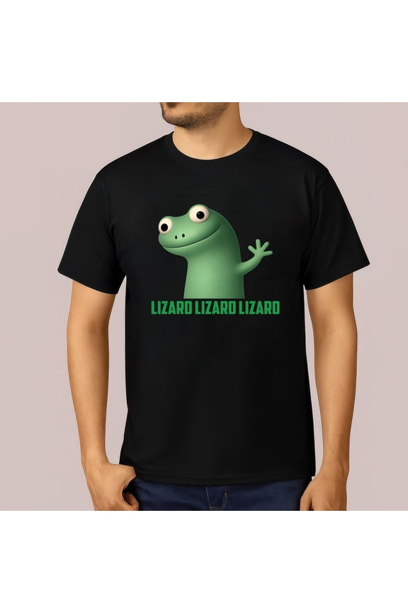 Lizard Meme T-Shirt – Funny Lizard Lizard Lizard Graphic Tee