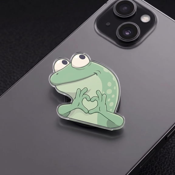 Lizard Phone Grip, Reptile Griptok, Green Gecko Phone Accessory, Unique Lizard Gift, 3D Effect Reptile Socket, Nature Lover Phone Stand