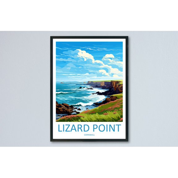 Lizard Point Travel Wall Art Scenic Landscape Portrait Decor Unframed Paper Print