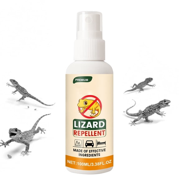 Lizard Repellent Spray 100ml, Natural Indoor & Outdoor Lizard Control, Safe for Home, Kitchen, Office, Car, Non-Toxic Formula
