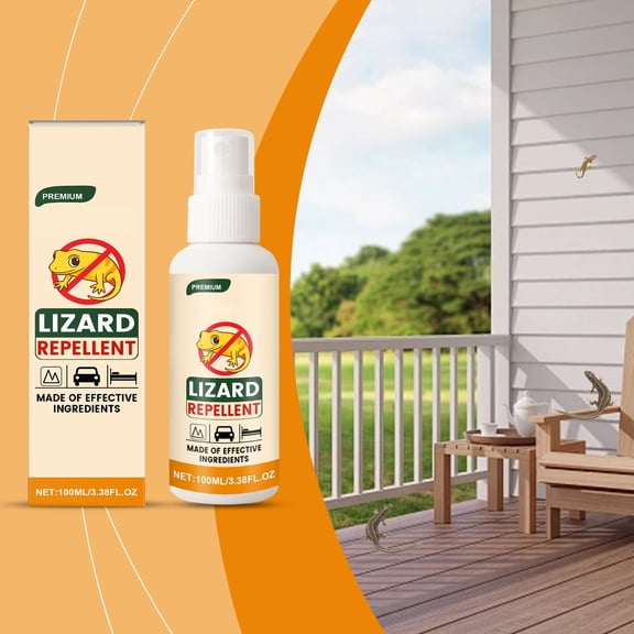 Lizard Repellent Spray – 100ml Natural Ingredients Effective Formula for Indoor/Outdoor Home Kitchen Office Garage