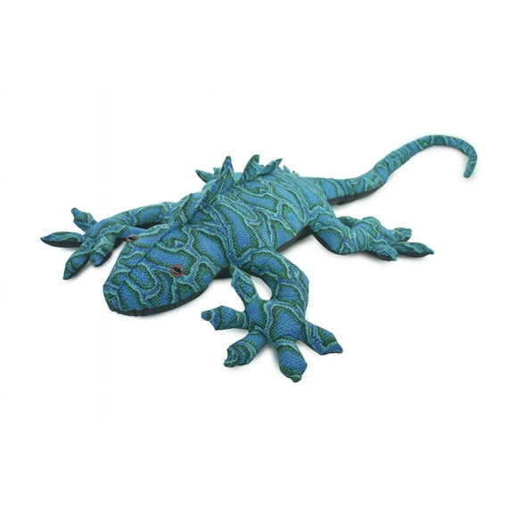 Lizard, Reptiles, Iguana, Blue, Herbivorous lizards, Hand Made in Thailand, Stuffed Reptile, Plush Toy, Kids, Educational, Gift, 30" TH48 BB310