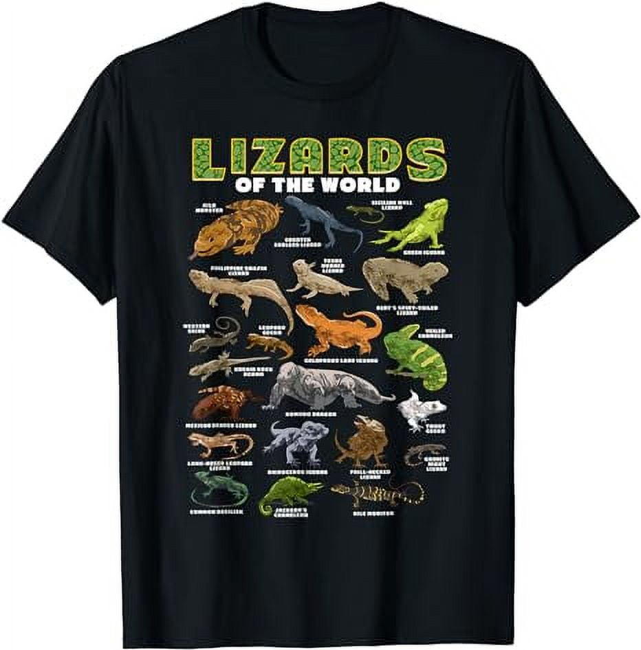Lizard Shirt Lizards Animal of the World Reptile Herpetology TShirt