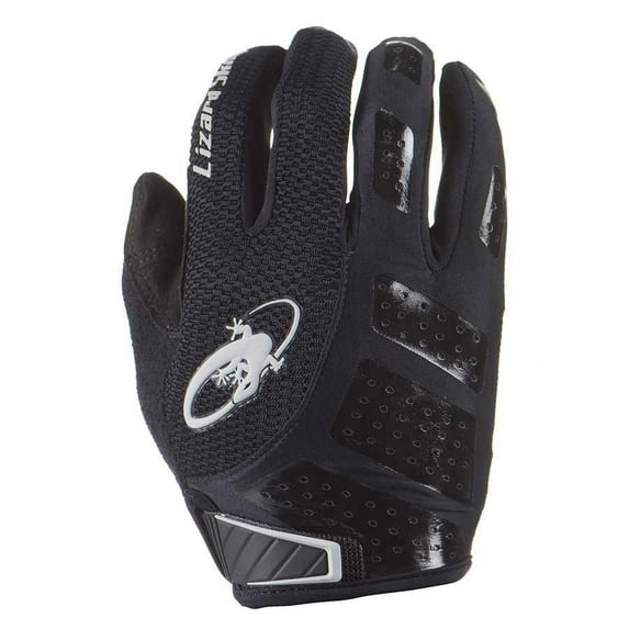 Lizard Skins Monitor SL Gloves: Jet Black/Crimson MD