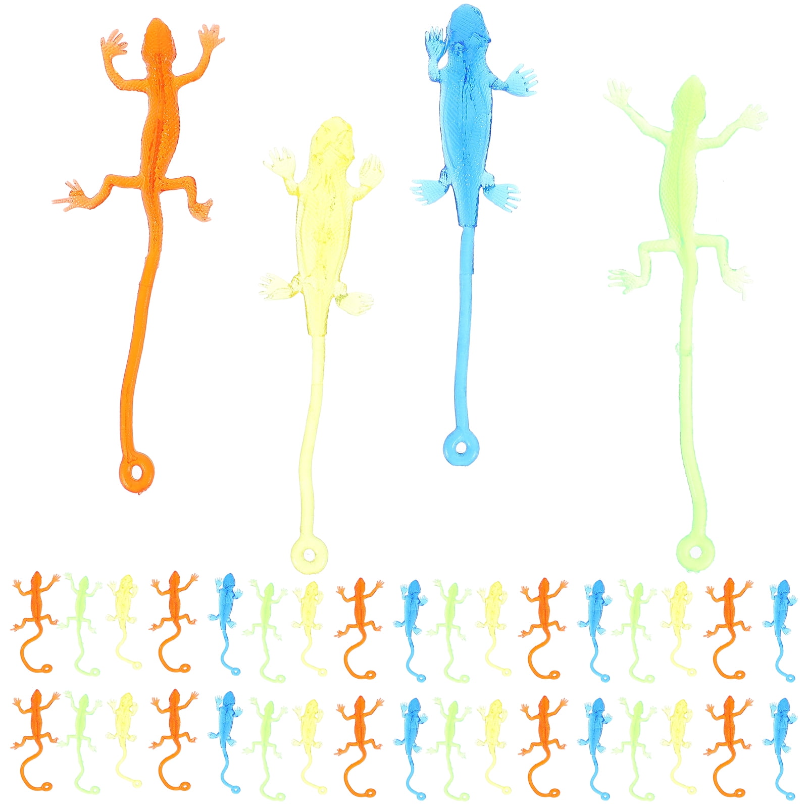 Lizard Soft Gummy Ball Sticky Lizards Toy Stretchy Toys for Children