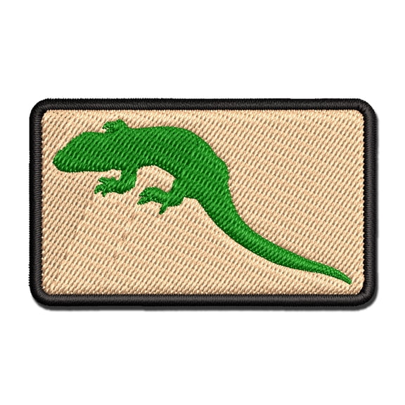 Lizard Solid Applique Multi-Color Embroidered Hook & Loop Patch - 3.5 Inch Large