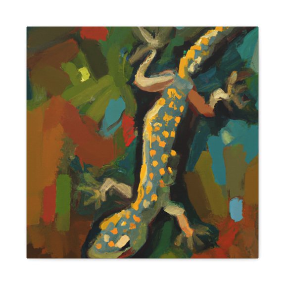 Lizard Through Fauvism - Canvas