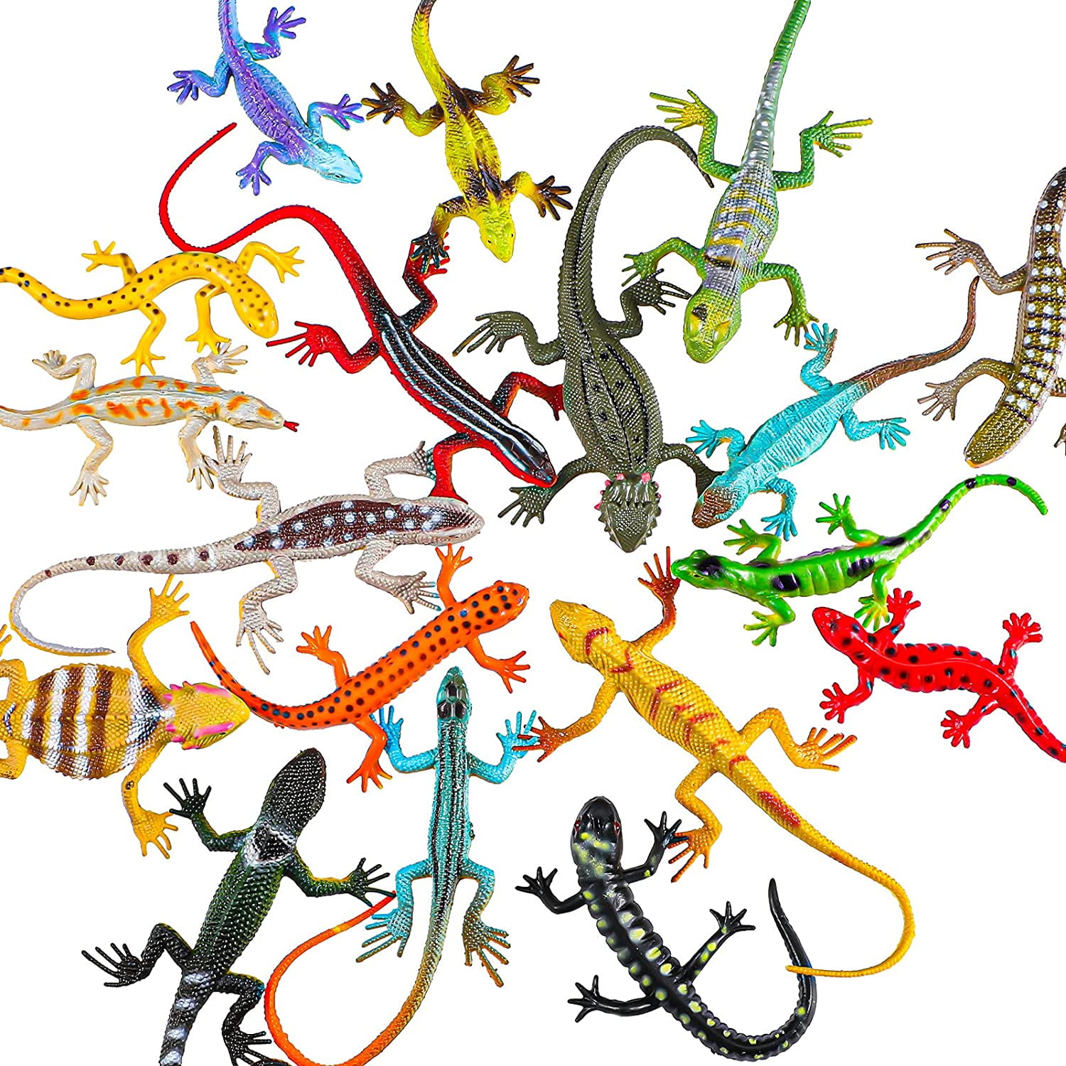 Lizard Toy Artificial Model Reptile Lizard Colorful Plastic Lizard Toys ...