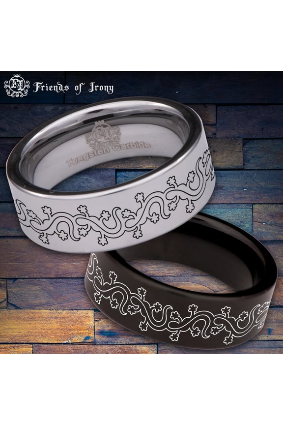 Lizard Tungsten Carbide Ring