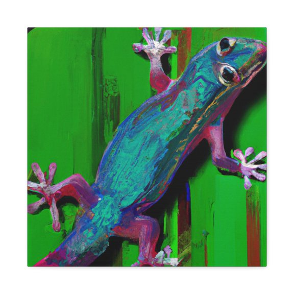 Lizard in Pop Art. - Canvas