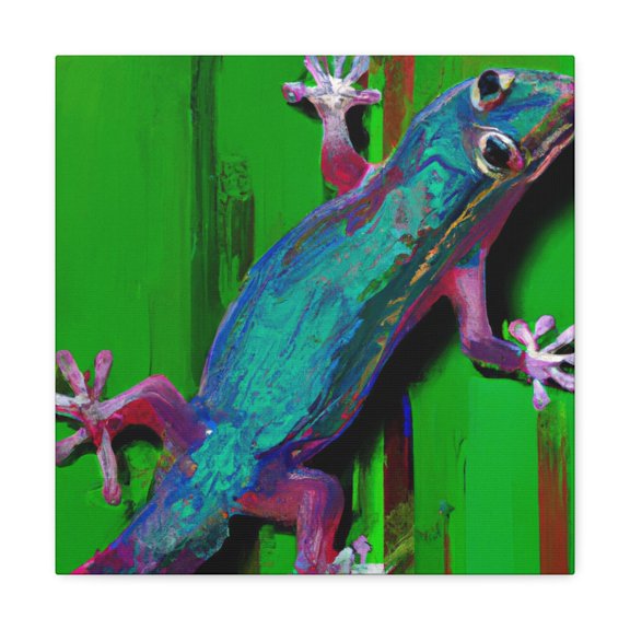 Lizard in Pop Art. - Canvas