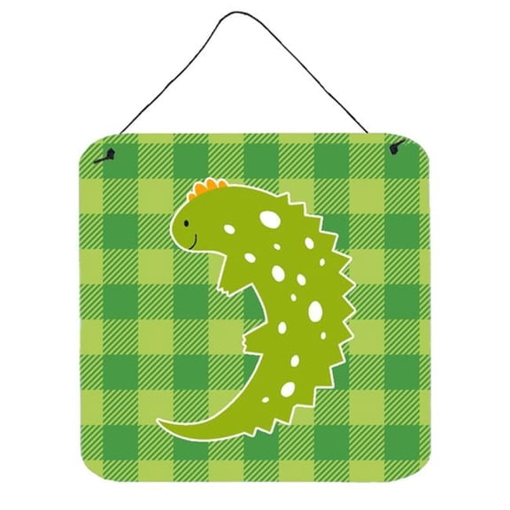 Lizard on Plaid Wall or Door Hanging Prints