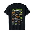 thumbnail image 1 of Lizards Animal of the World Reptiles Animals Herpetology T-Shirt, 1 of 5