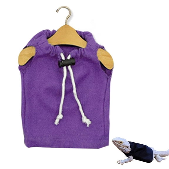 Lizards Clothes for Bearded Dragon Cotton Hoodies Leopard Gecko Costume, Reptile Hoodies Apparel for Skin Protection