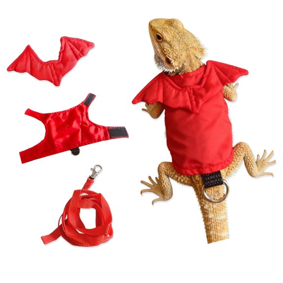 Lizards Leashes Harnesses Soft Adjustable Reptiles Bearded Dragon Tractions Rope Amphibians Pet Harnesses Supplies