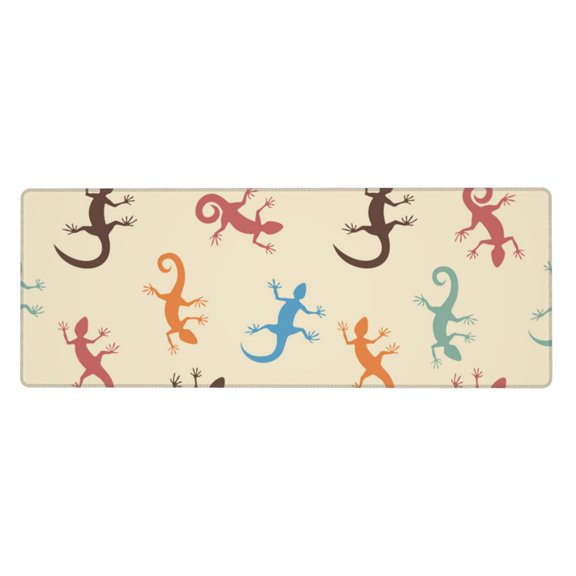 Lizards Lizard Pattern Mouse Pad Extended Large Gaming Mousepad Non-Slip Rubber Big Keyboard Desk Mat 31.5 X 11.8 Inch