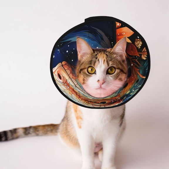 Lizards Lizard Starry Soft Pet Recovery Collar for Cats Small Dogs, Protective Elizabeth Collar for Post-Surgery, Anti-Lick & Anti-Scratch