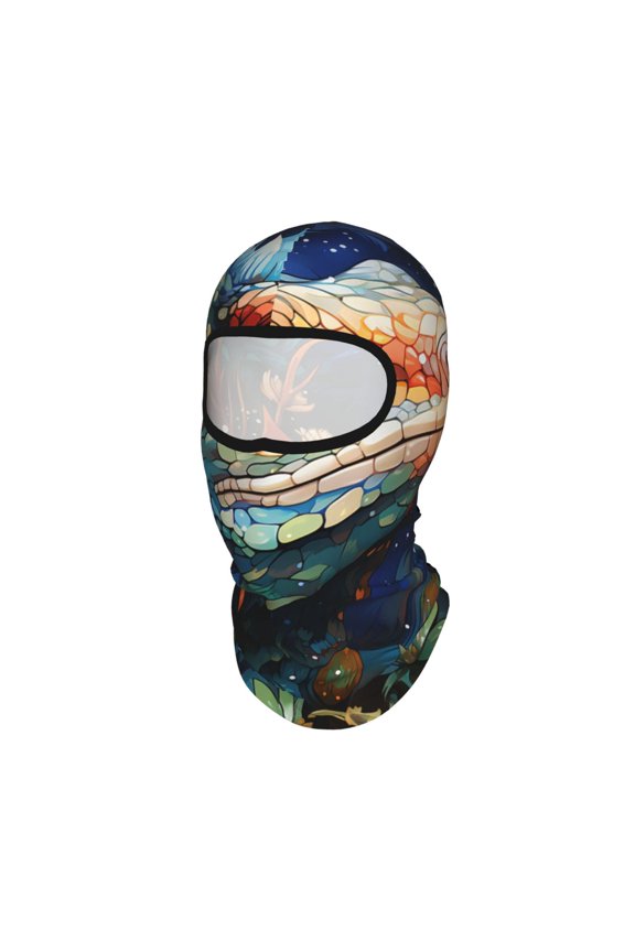 Lizards Lizard Starry Unisex Balaclava Ski Mask Full Face Cover for Cold Weather & UV Protection, Breathable Cooling Helmet Liner