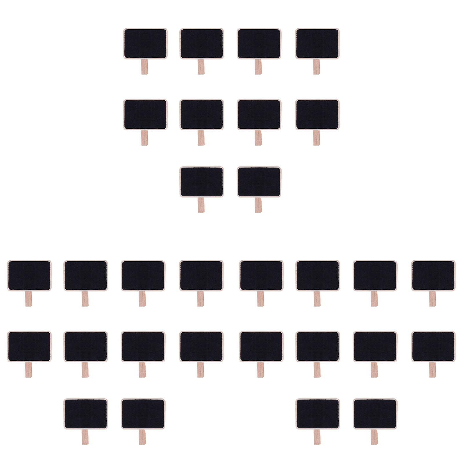 Lizheee 10 Mini Retangle Heart Chalkboard Blackboard With Wooden Clip