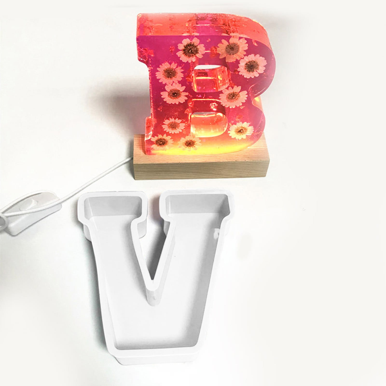 Lizheee Chocolate Alphabet Large Cake Pan Letter Aluminum Baking Pans 8x8x2 3 Tier Mini Cake Pan