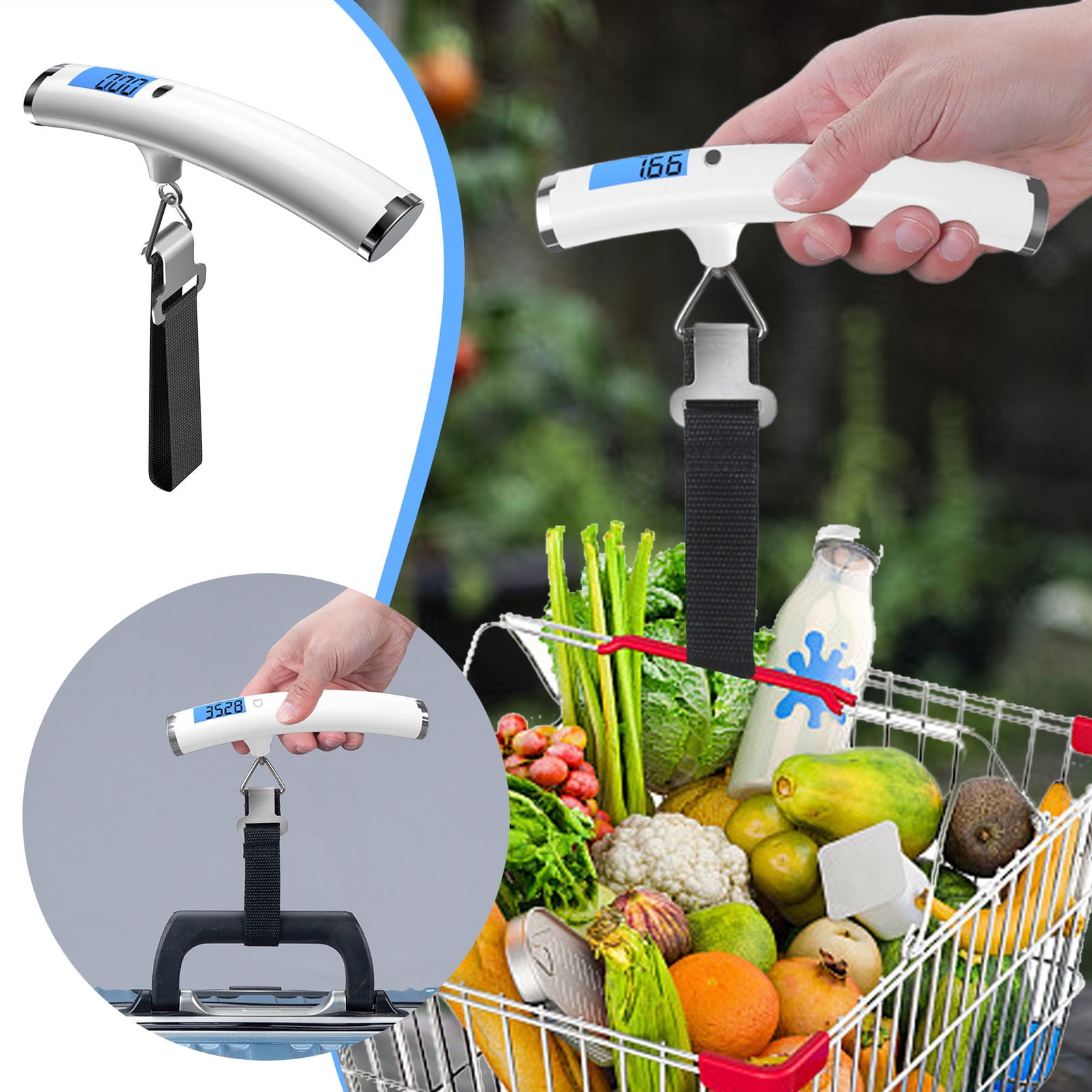 Lizheee Digital Bathroom Scales Luggage Scales For Suitcases 110lb/50kg Digital Scale Electronic