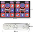 Lizheee Double Dance Mat, Electronic Music Game Mat, Floor Mat, Non
