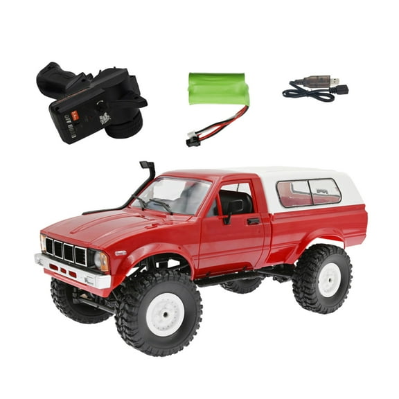 Lizheee Dragon WPL Pickup C 24 Full Scale 1:162.4G Four Wheel Drive Climbing CAR RC CAR Remote Control Model Sizzlers Cars And Track